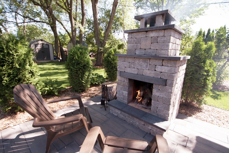 Quarry Stone Fireplace