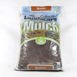 colored landscape mulch - brown