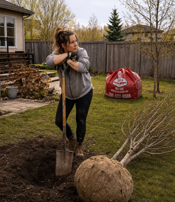 planting trees is hard work, get it planted for you Thuja occidentalis 'Skybound'